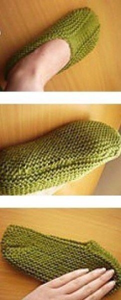 Уютные тапочки своими руками