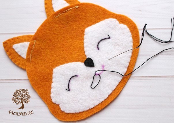 Лисенок из фетра