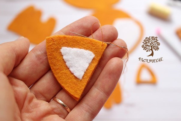 Лисенок из фетра