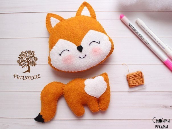Лисенок из фетра
