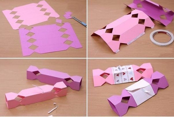 Подарочная коробочка в виде конфетки