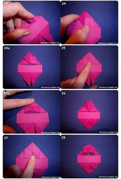 Как сложить сердечко оригами. Мастер-класс.