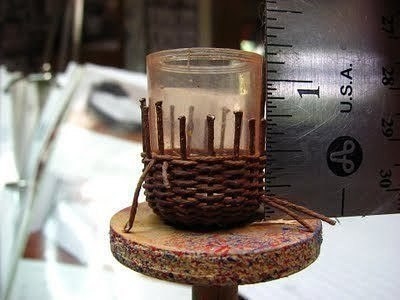 Плетем мини корзинку