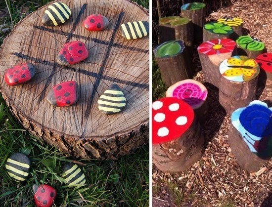 Оформление детской площадки на даче