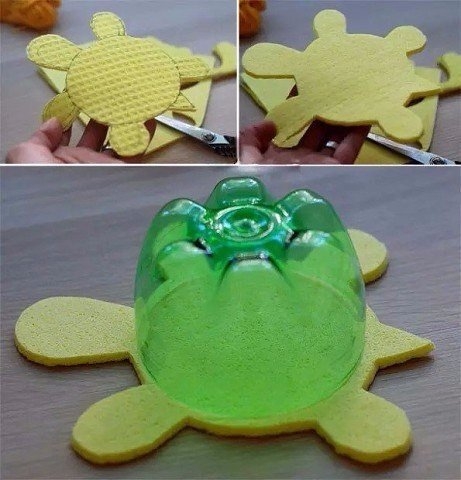 Черепашки из пластиковых бутылок