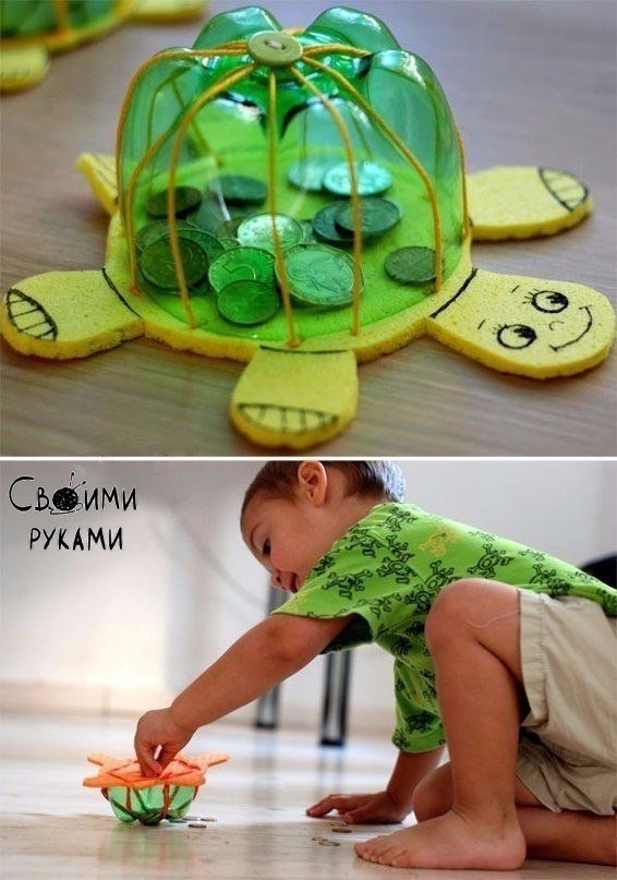 Черепашки из пластиковых бутылок