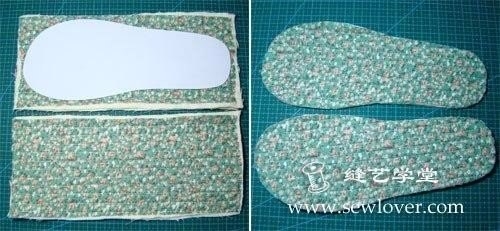 Домашние тапочки. Мастер-класс. Выкройка.