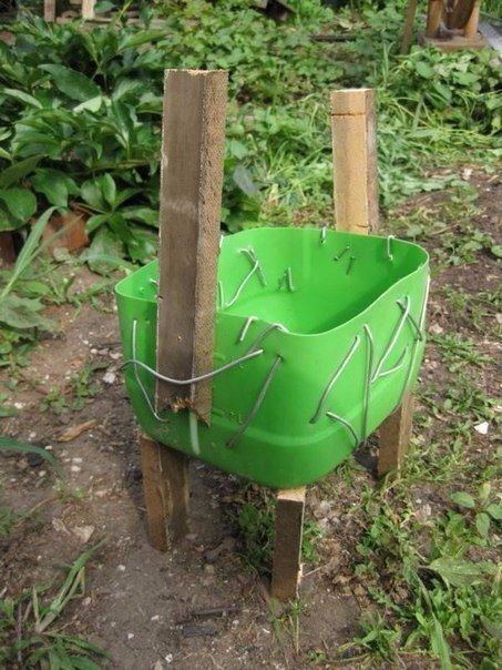 Садовый горшок Котик из пластиковой бутылки Садовый горшок Котик из пластиковой бутылки