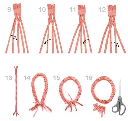 Обруч из старой футболки