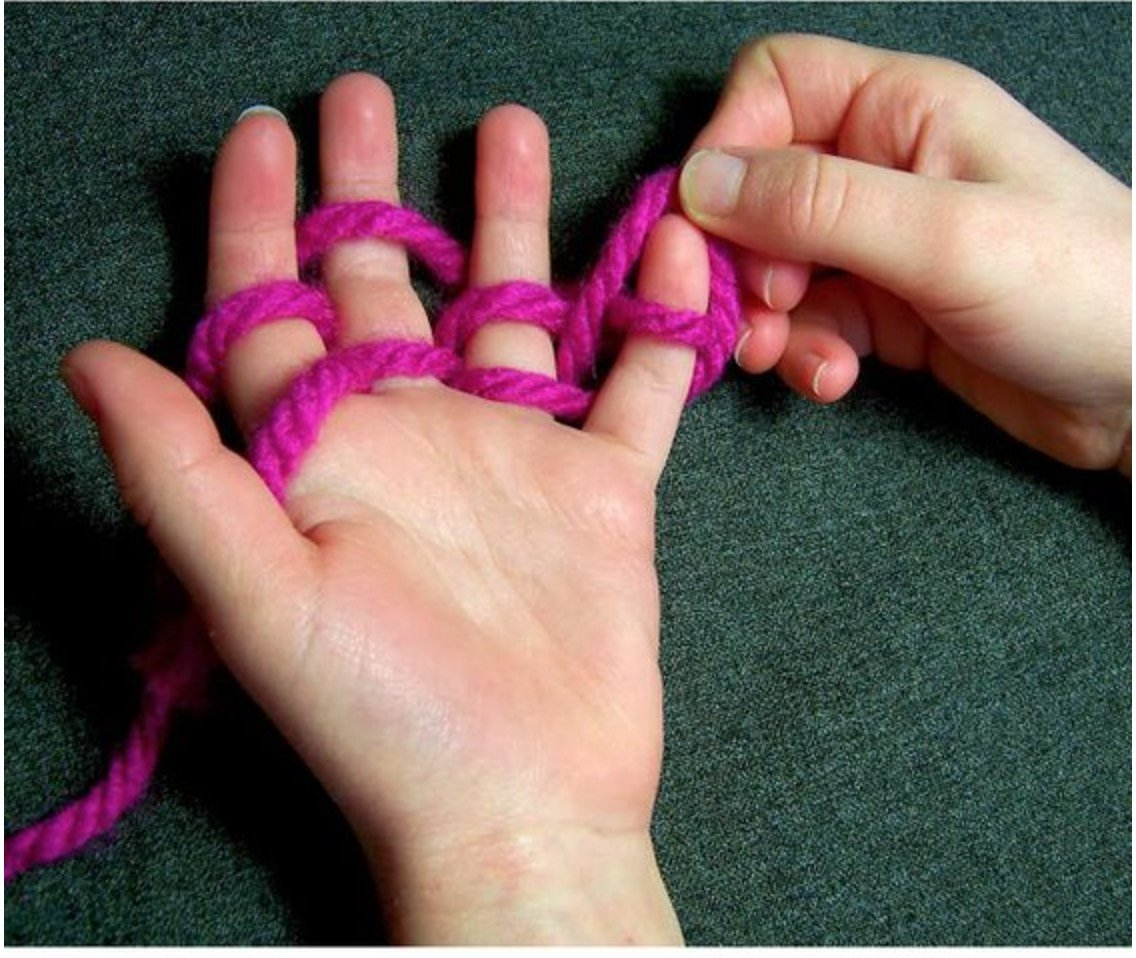 Вязание пальчиками