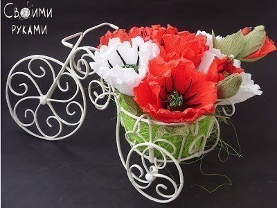 Кашпо велосипед своими руками. Мастер-класс.