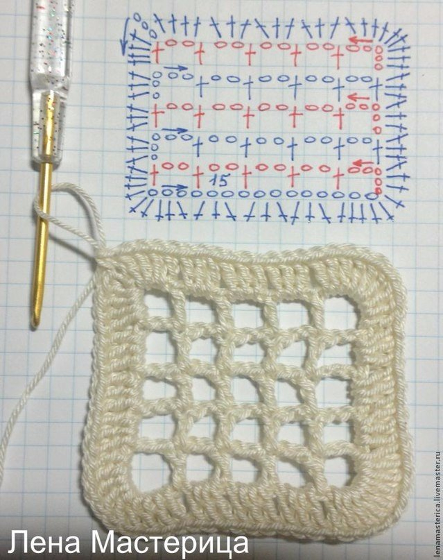 Красивый мотив крючком. Мастер-класс Красивый мотив крючком. Мастер-класс