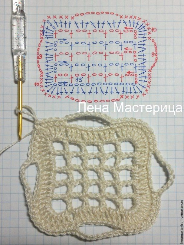 Красивый мотив крючком. Мастер-класс Красивый мотив крючком. Мастер-класс