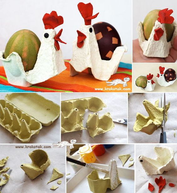 Поделки из картонного лотка от яиц