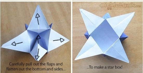 Коробочки в виде звезд