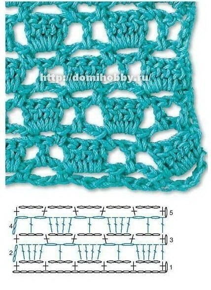 Узоры крючком для вязания летних вещей