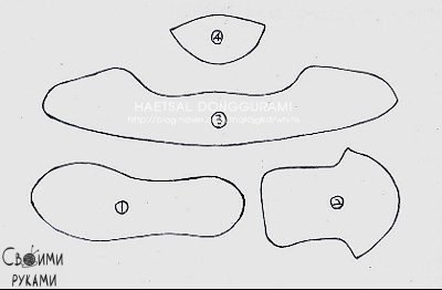 Кроссовок из фетра