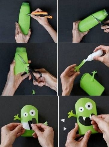 Забавные монстрики-органайзеры из подручных средств