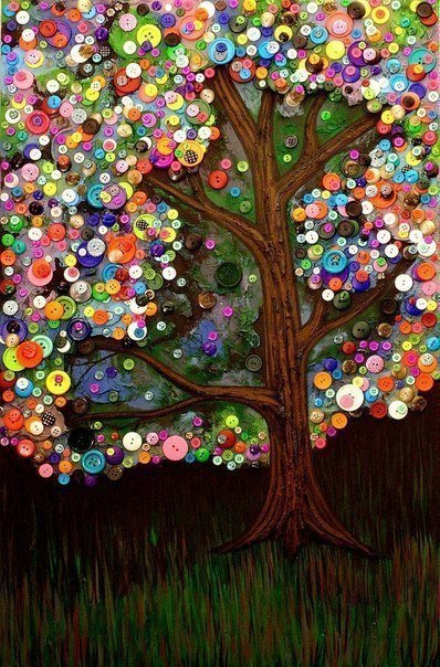 Много времени, вдохновения и пуговиц...