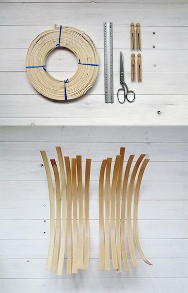 Плетем корзинку из шпона