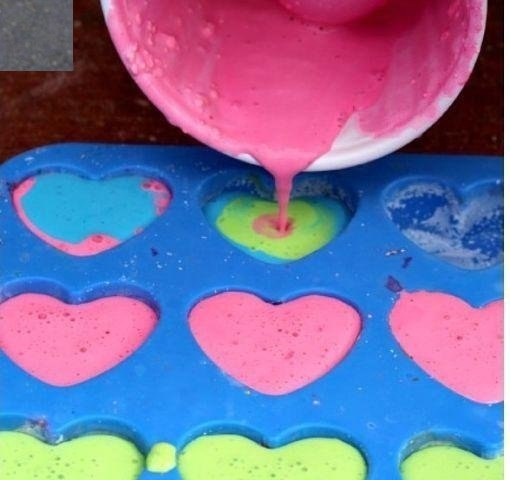 Цветные мелки своими руками 