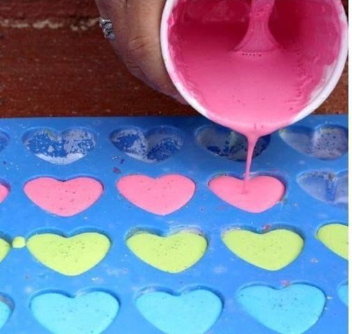 Цветные мелки своими руками 