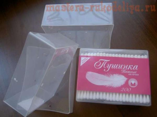 Комодик из коробочек от ватных палочек