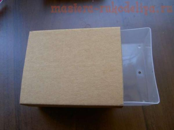 Комодик из коробочек от ватных палочек