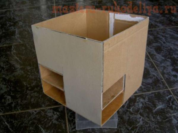 Комодик из коробочек от ватных палочек