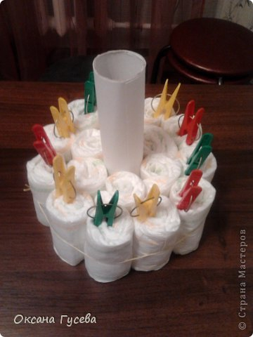 Торт из памперсов. МК Торт из памперсов. МК