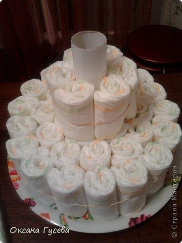 Торт из памперсов. МК Торт из памперсов. МК