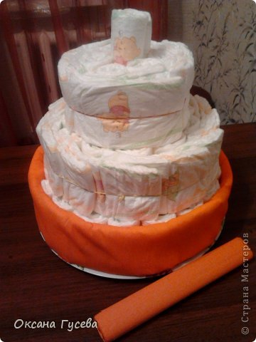 Торт из памперсов. МК Торт из памперсов. МК