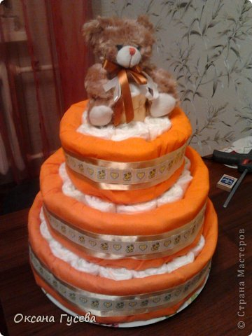 Торт из памперсов. МК Торт из памперсов. МК