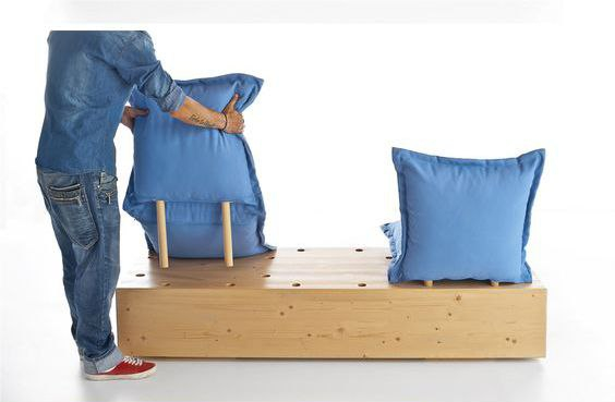 Интересная идея мебели для дачи