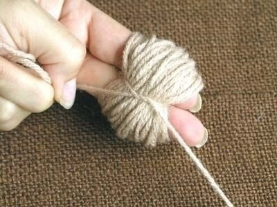 Коврик из помпонов