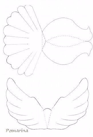 Голубь из бумаги. Мастер-класс