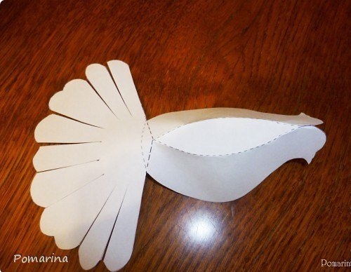 Голубь из бумаги. Мастер-класс