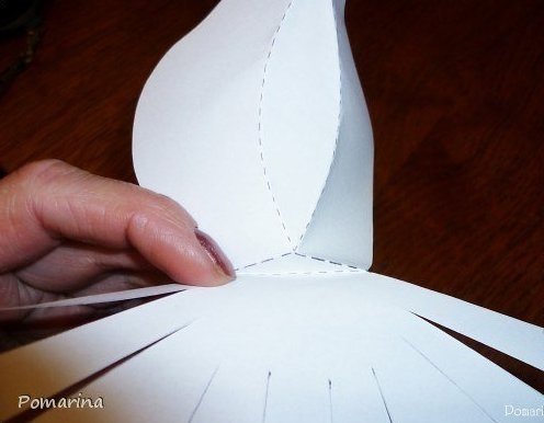 Голубь из бумаги. Мастер-класс