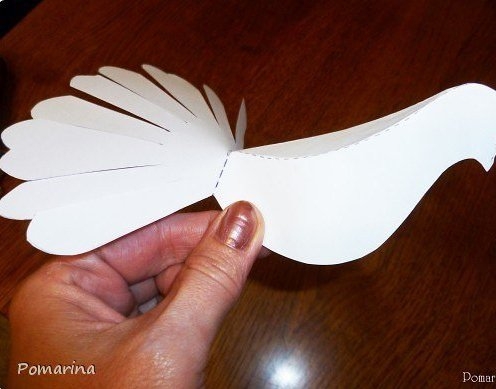 Голубь из бумаги. Мастер-класс