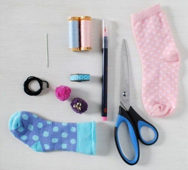 Зайки из носка