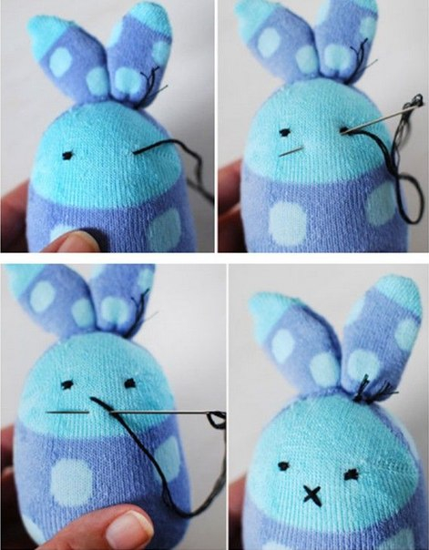 Зайки из носка