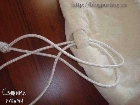 Как  сделать гамак на обруче.