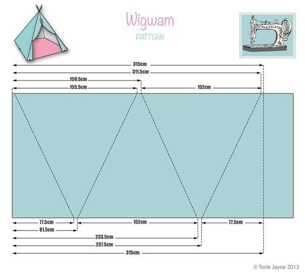 Вигвам для деток своими руками