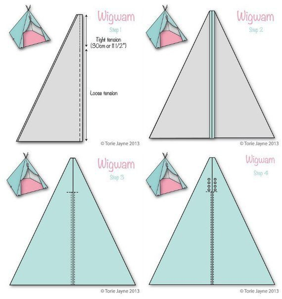 Вигвам для деток своими руками