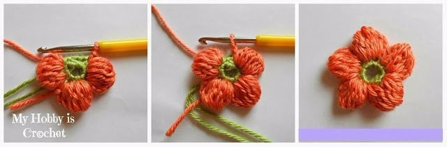 Цветочные вязание крючком