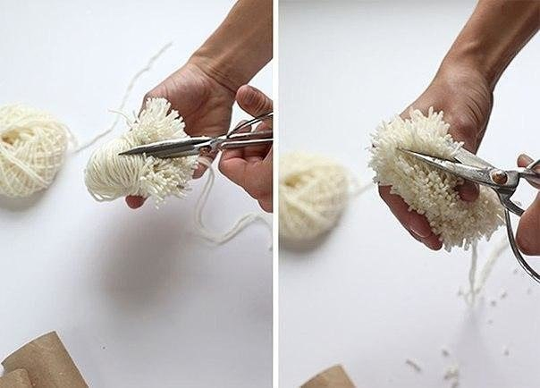 Мягкий уютный коврик из помпонов за 30 минут