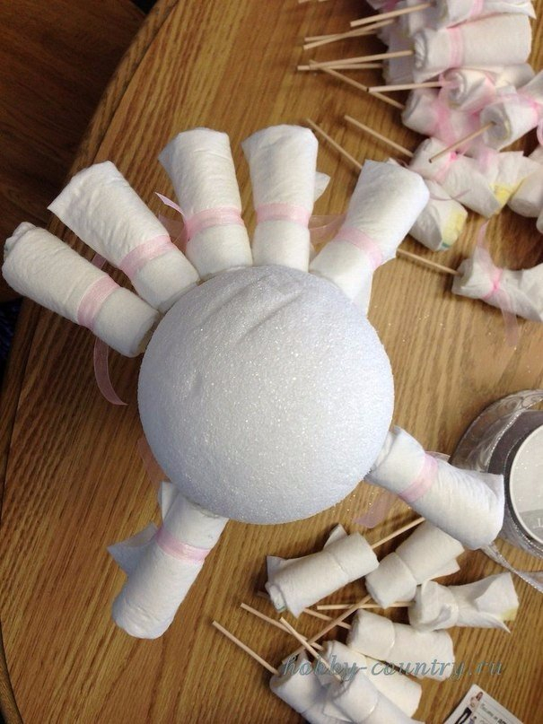 Букет из подгузников