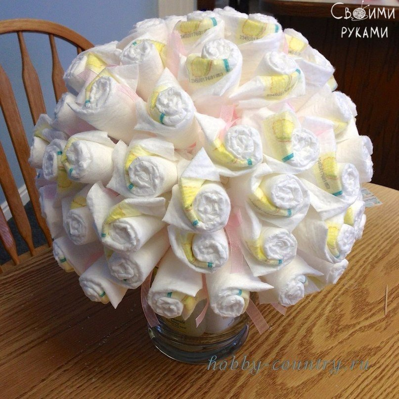 Букет из подгузников