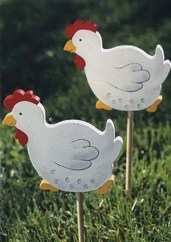 Фигурки из фанеры на дачном участке. Идеи