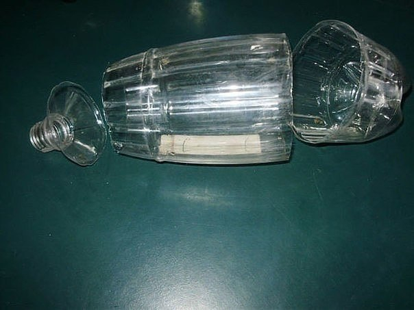 Цветок и пластиковой бутылки